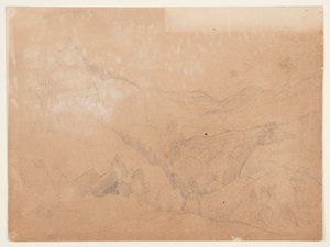 Yellowstone, over Tower Falls av Thomas Moran