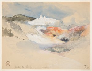 Yellowstone, varme kilder av Thomas Moran