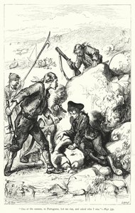 Illustrasjon for Gulliver's Travels av Jonathan Swift (gravering)