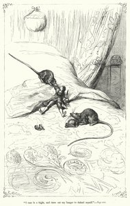 Illustrasjon for Gulliver's Travels av Jonathan Swift (gravering)