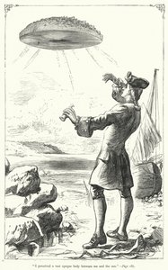 Illustrasjon for Gullivers reiser av Jonathan Swift (gravering)