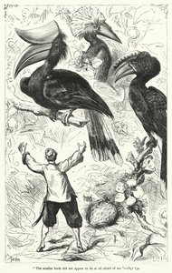 Illustrasjon for Gullivers reiser av Jonathan Swift (gravering) av Thomas Morten