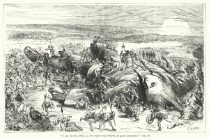 Illustrasjon for Gullivers reiser av Jonathan Swift (gravering)