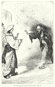 Illustrasjon for Gullivers reiser av Jonathan Swift (gravering) av Thomas Morten