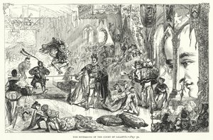 Illustrasjon for Gullivers reiser av Jonathan Swift (gravering)