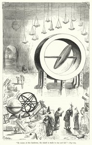 Illustrasjon for Gullivers reiser av Jonathan Swift (gravering) av Thomas Morten