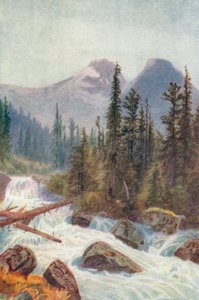 Bretoppen, Illecillewaet (fargelitografi)