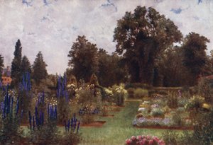 Kew Gardens: Herbaceous Gardens (farge litho)