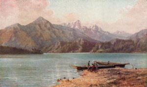 Cascade Mountains (farge litho)