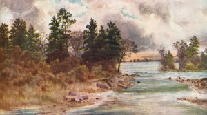 Ottawa ved Vaudreuil (fargelitografi) av Thomas Mower Martin