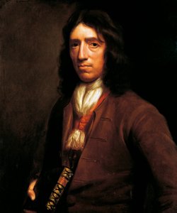Portrett av William Dampier (1651-1715) britisk jordomseiler, hydrograf, maritim kjøpmann, pirat og sjørøver, av Thomas Murray, maleri, ca. 1698