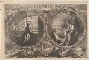 Julaften, 1862 fra Harpers Weekly, 3. januar 1863. av Thomas Nast