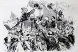 Garibaldis inntreden i Napoli, 1860 av Thomas Nast