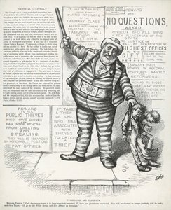 Tweed-le-dee og Tilden-dum, fra 'Harper's Weekly' av Thomas Nast