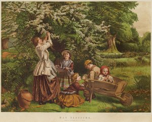 mai blomstrer (chromolitho) av Thomas P. Hall