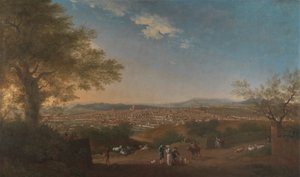 En panoramautsikt over Firenze fra Bellosguardo
