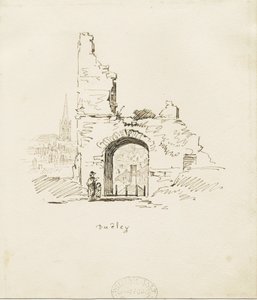 Dudley Castle - The Keep: blyantskisse, nd [1800-tallet] (tegning)