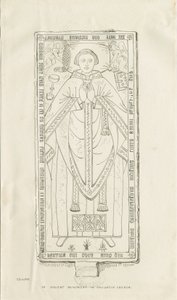 Haughton Church - Monument til Nicholas Graviner: pennetegning av Thomas Peploe Wood
