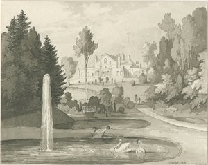 Stein - Spring Vale: sepia vask tegning av Thomas Peploe Wood