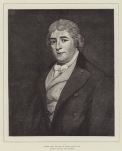 Charles Dibdin (1745-1814), Portrett i Royal Naval Exhibition av Thomas Phillips