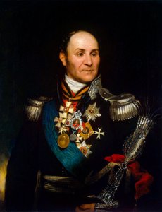 Portrett av grev Matvei Ivanovich Platov, 1757-1818, 1814. av Thomas Phillips