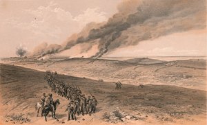 Redan og Advanced Trenches of British Right Attack, 1856 av Thomas Picken