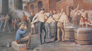 Annonse for elfenbensåpe, ca. 1890 (litho-farge) av Thomas Pollock (after) Anschutz