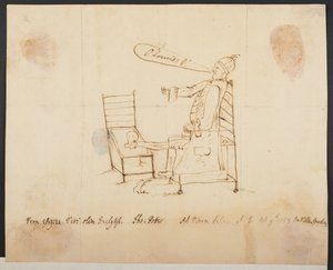 Selvportrett av Thomas Potter MP, Add MS 30867 f.92 av Thomas Potter