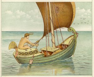 Perseus seiling (farge litho)