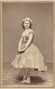 Portrett av en ballettdanser, ca. 1860 (foto) av Thomas Rice Burnham
