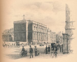 Eksteriør av banketthallen, Whitehall Palace, 1902 av Thomas Robert Way