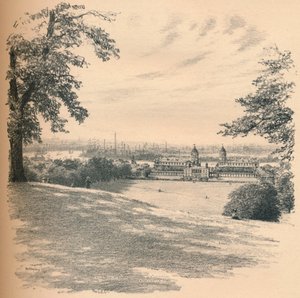 'Greenwich Palace fra Observatory Hill', 1902
