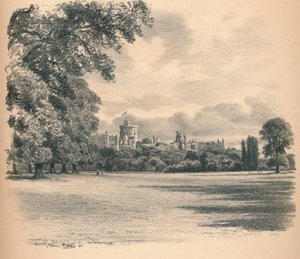 Windsor Castle fra hjemmeparken, 1902 av Thomas Robert Way