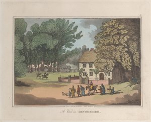 A View in Devonshire, fra Sketches from Nature, 1822., 1822. Skapere: Thomas Rowlandson, Joseph Constantine Stadler.