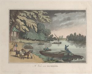A View near Richmond, fra Sketches from Nature, 1822., 1822. Skapere: Thomas Rowlandson, Joseph Constantine Stadler.