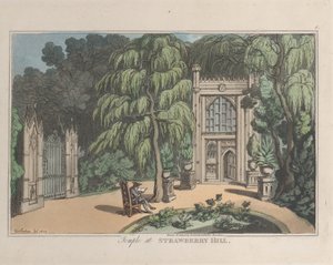 Temple at Strawberry Hill, fra Sketches from Nature, 1822., 1822. Skapere: Thomas Rowlandson, Joseph Constantine Stadler.