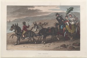 The Sands, fra Poetical Sketches of Scarborough, 1813., 1813. Skapere: Thomas Rowlandson, Joseph Constantine Stadler, J. Bluck. av Thomas Rowlandson, Joseph Constantine Stadler, J. Bluck