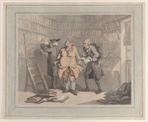 Bokhandler og forfatter, 25. september 1784., 25. september 1784. Skapere: Thomas Rowlandson, Samuel Alken.