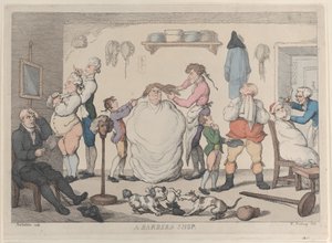 En frisørsalong, 1811., 1811. av Thomas Rowlandson