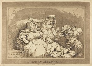 En gru på hennes siste ben av Thomas Rowlandson