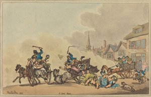 Et vognløp av Thomas Rowlandson