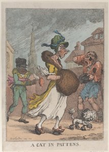 En katt i Pattens, 1812., 1812. av Thomas Rowlandson