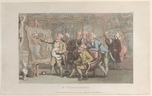 A Connoisseur, fra The Vicar of Wakefield, mai 1817., mai 1817. av Thomas Rowlandson