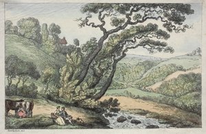 En kornisk utsikt av Thomas Rowlandson