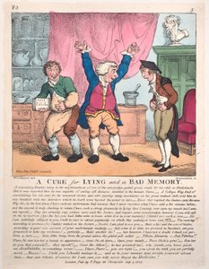 A Cure for Lying and a Bad Memory, 9. juli 1807., 9. juli 1807. av Thomas Rowlandson