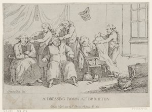 Et omkledningsrom i Brighton, 1. september 1790., 1. september 1790. av Thomas Rowlandson