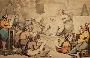 Et nederlandsk akademi, av Thomas Rowlandson