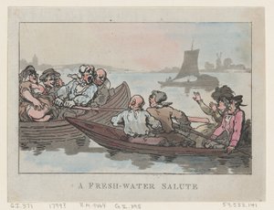 En ferskvannsalutt, 1799., 1799. av Thomas Rowlandson