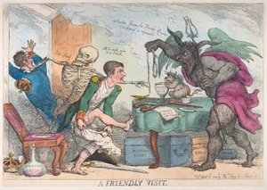 Et vennlig besøk, 16. april 1814., 16. april 1814. av Thomas Rowlandson