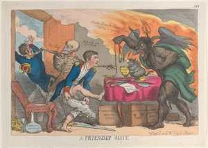 Et vennlig besøk, 16. april 1814., 16. april 1814. av Thomas Rowlandson